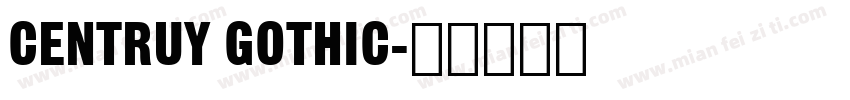 CENTRUY GOTHIC字体转换